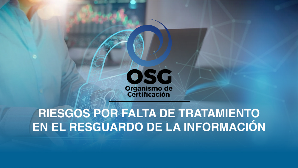 Riesgos por Falta de Tratamiento en el Resguardo de la Información